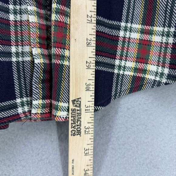 Eddie Bauer Heavy Duty Twill Plaid Workmans Button Down Shirt Size XL - Picture 8 of 9